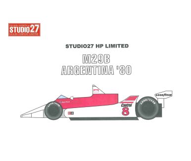 McLaren M29B Argentina Grand Prix 1980 - Studio 27 - ST27-LPE2010