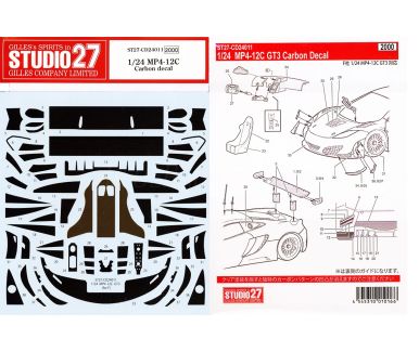 Sauber-Mercedes C9 Carbon Decals 1/24 - Studio 27 - ST27-CD24030