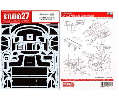 Sauber-Mercedes C9 Carbon Decals 1/24 - Studio 27 - ST27-CD24030