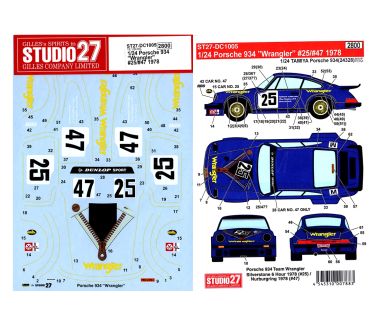 Porsche 934 Wrangler Silverstone/Nürburgring 1978 - Studio27 - ST27-DC1005