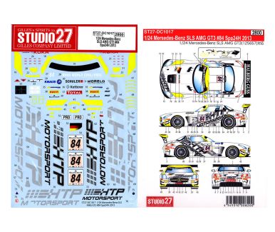 McLaren MP4-12C GT3 "Lapidus" Blancpain Series 2012 1/24 Decal - Studio27 - DC972