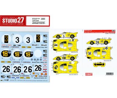 Ferrari 512S "Ecurie Francorchamops" 1970/1971 1/24 Decal - Studio27 - DC1124