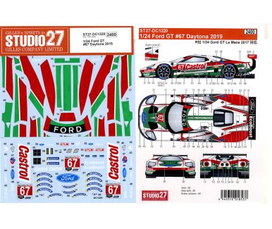 Ford GT "Castrol" Daytona 24 Hours 2019 1/24 - Studio27 - DC1220