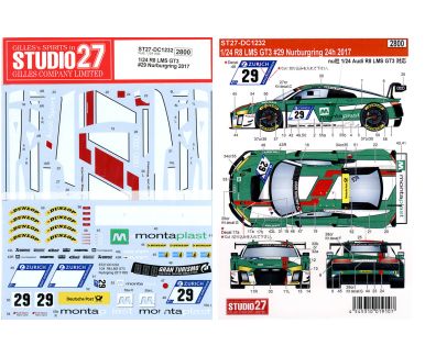 Porsche 911 RSR #91 #92 Le Mans 24 Hours 2019 1/24 Decal - Studio27 - DC1257