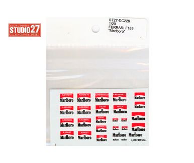 Ferrari F189 (639, 640, 641) Marlboro Decal 1/20 - Studio27 - ST27-DC226