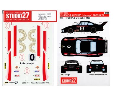 Porsche 935 Turbo "Interscope" Daytona 24 Hours 1979 1/20 - Studio27 - DC261