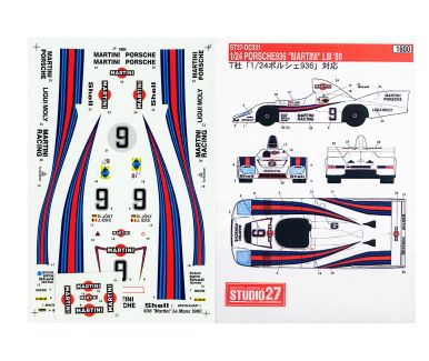 Porsche 936/78 Essex - Le Mans 1979 #12 #14 1/24 - Decals