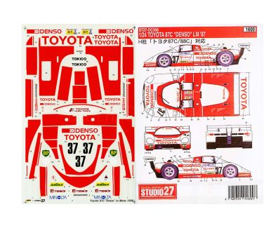 Toyota 87C "Denso" Le Mans 24 Hours 1987 1/24 Decal - Studio27 - DC366
