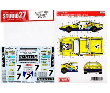 De Tomaso Pantera #7 Le Mans 1975 - Studio27 - ST27-DC927