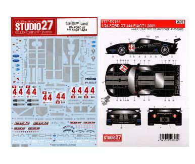 Ford GT GT1 #44 "Matech" FIA-GT 2009 1/24 - Studio27-DC931