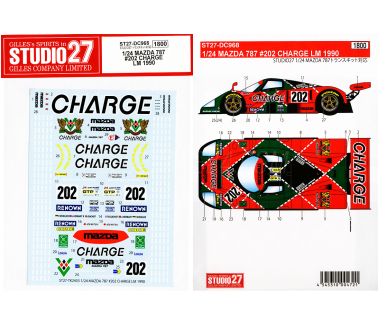 Mazda 787 "Charge" Le Mans 24 Hours 1990 1/24 - Studio27 - DC968