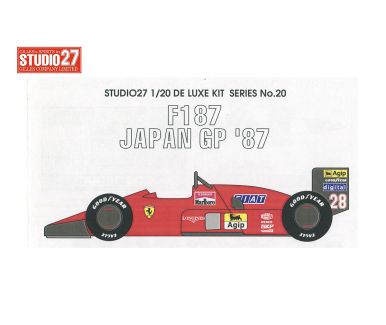 Ferrari F1/87 Grand Prix of Japan 1987 1/20 - Studio27 - DX2020