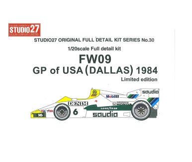 Williams FW09 USA GP 1984 1/20 - Studio27- ST27-DX2030