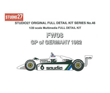 Williams FW08 German GP 1982 1/20 - Studio27- ST27-DX2046