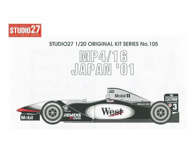 McLaren MP4/16 Japan Grand Prix 2001 1/20 - Studio27 - ST27-FK20105