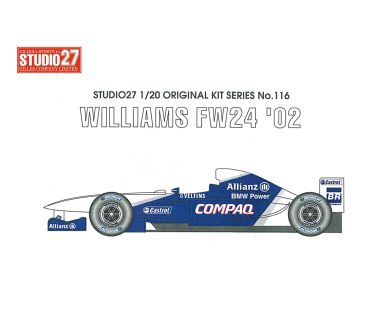 bluerace24 F1 model car kits in 1/20 scale