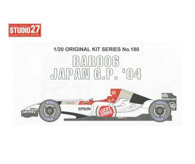 BAR 006 Honda China / Japan Grand Prix 2004 1/20 - Studio27 - ST27-FK20180