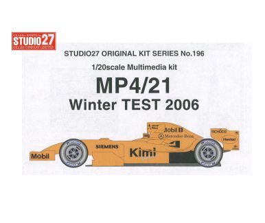 McLaren MP4/21 Mercedes Winter Test 2006 1/20 - Studio27 - ST27-FK20196