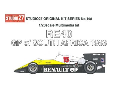 Renault RE40 South African GP 1983 1/20 - Studio27 - ST27-FK20198