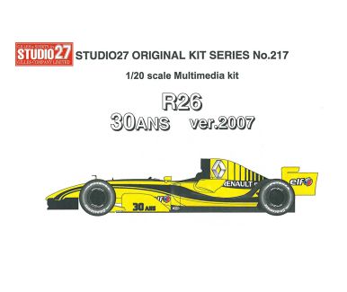 Renault R26 30 Anniversary Silverstone 2007 1/20 - Studio27 - ST27-FK20217