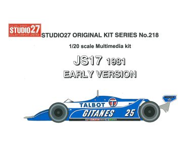 Ligier JS17 late version - Studio27 - ST27-FK20219C