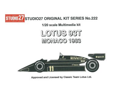 Lotus 93T Monaco GP 1983 1/20 - Studio27 - ST27-FK20222