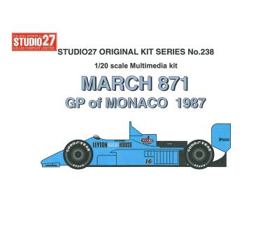 March 871 #16 Monaco GP 1987 1/20 - Studio27 - ST27-FK20238
