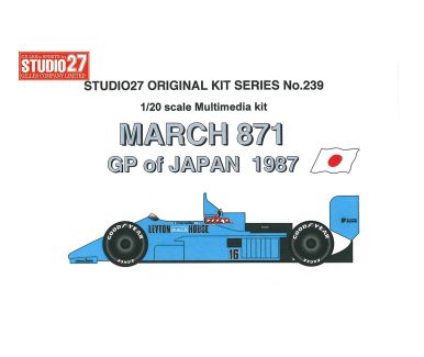 March 871 #16 Monaco GP 1987 1/20 - Studio27 - ST27-FK20238