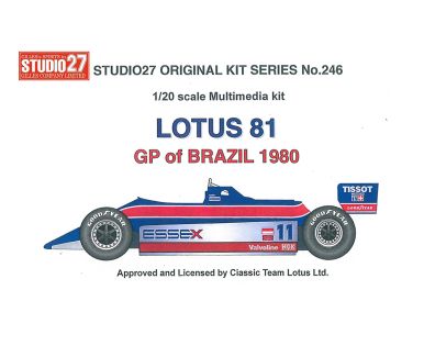 Lotus 81 Grand Prix of Brazil 1980 1/20 - Studio27 - ST27-FK20246