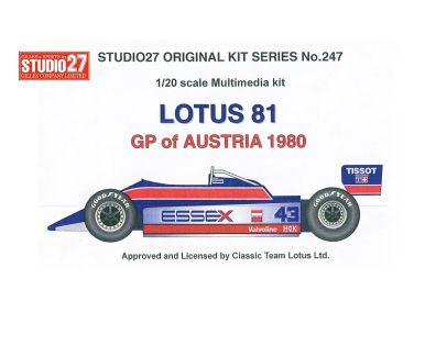 Lotus 81 Austrian Grand Prix 1980 1/20 - Studio27 - FK20247