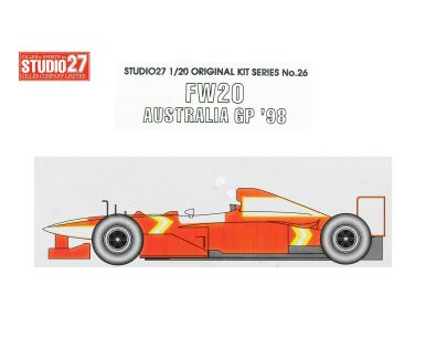 Williams FW20 Australian Grand Prix 1998 1/20 - Studio27 - ST27-FK2026