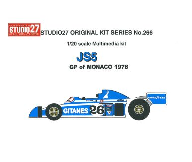 Ligier JS5 #26 Monaco GP 1976 1/20 - Studio27 - ST27-FK20266