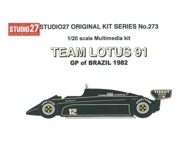 Lotus 91 Brazil Grand Prix 1982 1/20 - Studio27 - FK20273