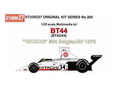 Brabham BT44 #34 "Hitachi" Belgian GP 1974 1/20 - Studio27 - ST27-FK20300