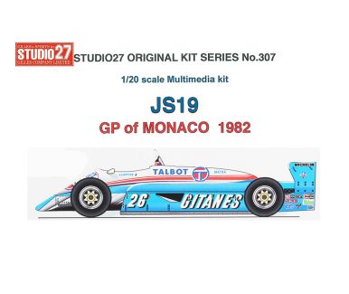 Ligier JS19 Monaco Grand Prix 1982 1/20 - Studio27 - ST27-FK20307