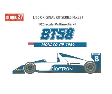 Brabham BT58 Monaco GP 1989 1/20 - Studio27 - ST27-FK20331