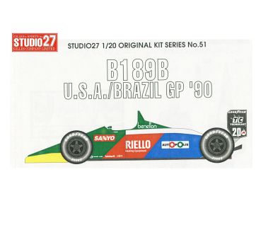 Benetton B189B U.S.A. / Brazil Grand Prix 1990 1/20 - Studio27 - ST27-FK2051