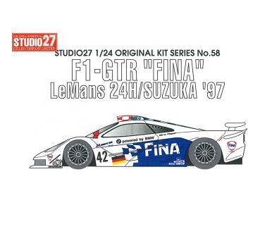McLaren F1 GTR Long Tail "Fina" Le Mans / Suzuka 1997 1/24 - Studio27 - FK2058
