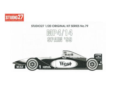 McLaren MP4/14 Spain Grand Prix 1999 1/20 - Studio27 - ST27-FK2079