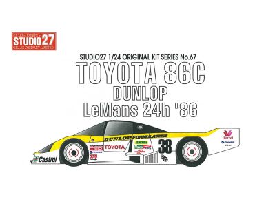 Toyota 86C "Dunlop" Le mans 1986 1/24 - Studio27 - ST27-FK2467
