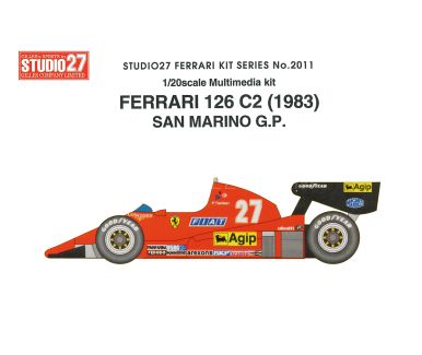 Ferrari 126C2 San Marino GP 1983 - Studio 27 - ST27-FR2011