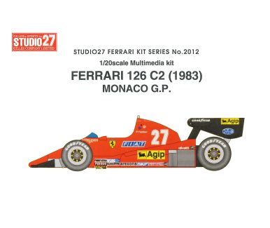 Ferrari 126C2 Monaco GP 1983 - Studio 27 - ST27-FR2012