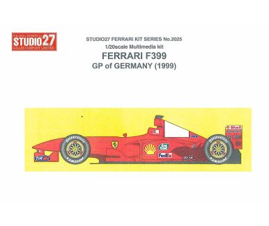 Ferrari F399 German Grand Prix 1999 1/20 - Studio27 - ST27-FR2025