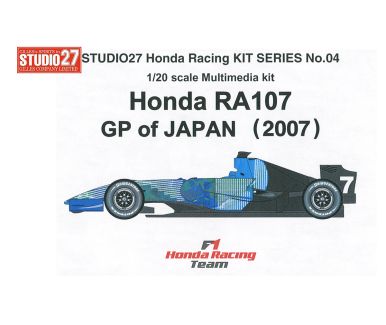 Honda RA107 Formula 1 World Championship 2007 1/20 - Studio27 - ST27-HD2003