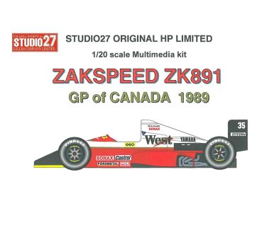 Zakspeed 891 Canada GP 1989 1/20 - Studio27 - ST27-HP2014
