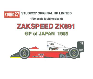 Zakspeed 891 Japan GP 1989 1/20 - Studio27 - ST27-HP2015