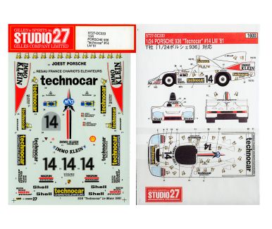 Porsche 936/78 Essex - Le Mans 1979 #12 #14 1/24 - Decals