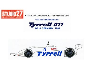 Tyrrell 011 Germany GP 1981 1/20 - Studio27 - ST27-FK20286