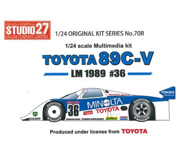 Toyota 89C-V #36 Minolta 1/24 - Le Mans 1989 - Studio27 - ST27-FK2470R