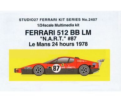 Ferrari 512 BB "N.A.R.T." #87 Le Mans 1978 - Studio 27 - ST27-FR2407